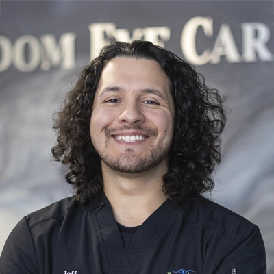 A headshot of Jeff, an Optometric Technician at Freedom Eye Care.